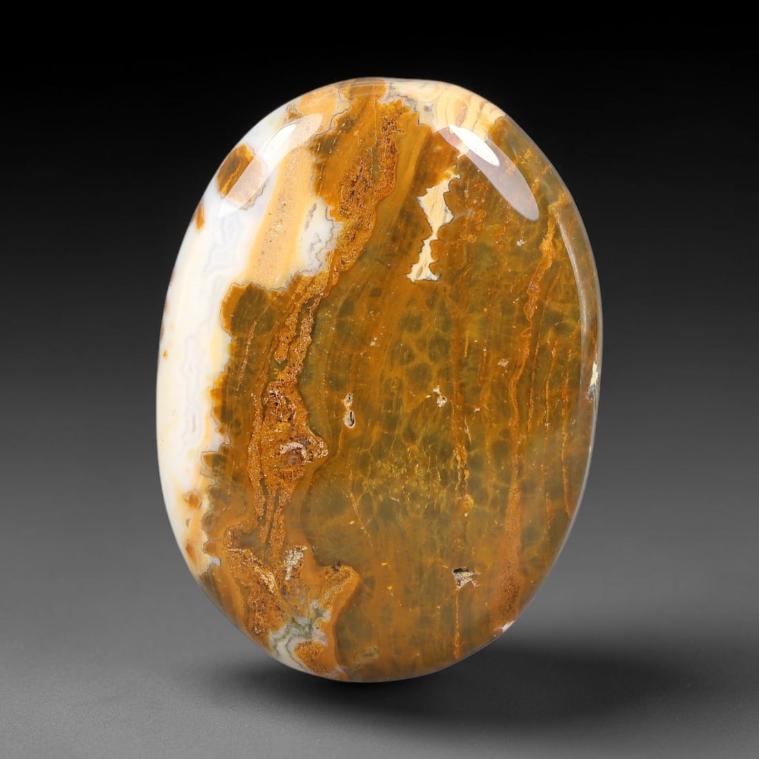 87.84ct Natural Ocean Jasper Oval Polished Cabochon, 47TH (1 of 1)