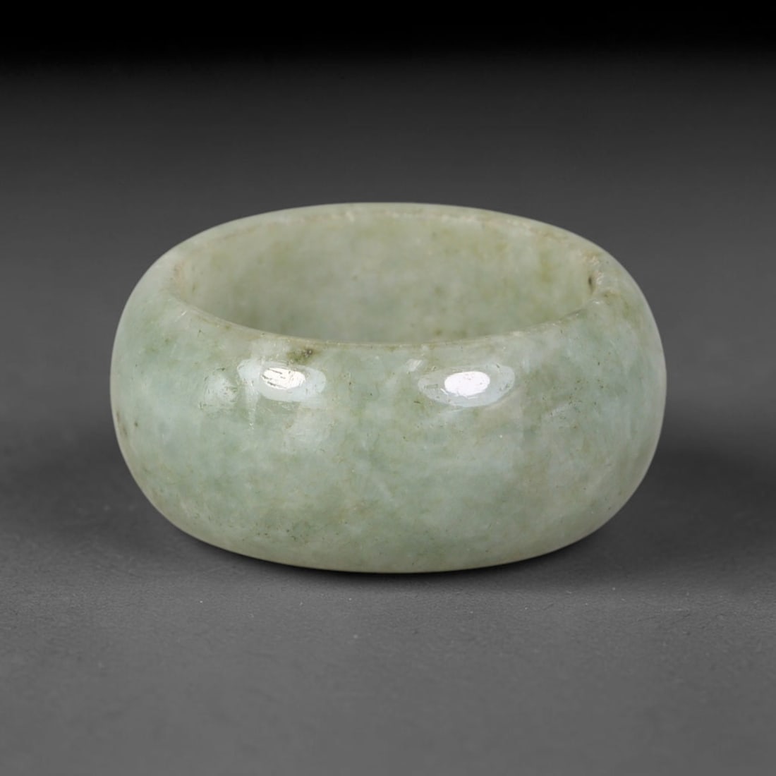 Natural Burmese Type A Jadeite Jade Band Ring Size US 8.75, 28TB (1 of 2)