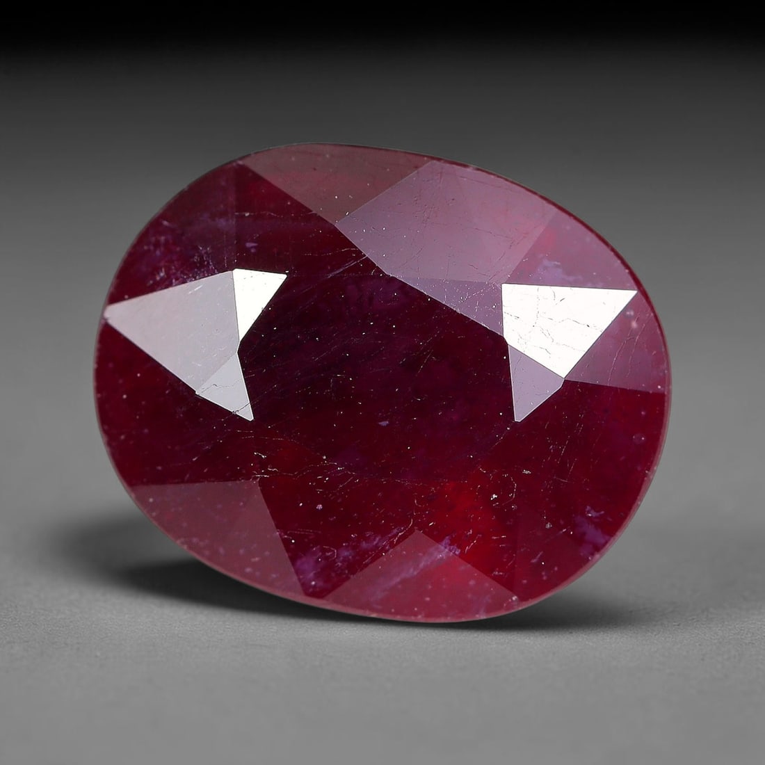 5.23 Carats Natural Madagascar Ruby Oval Faceted Loose Gemstone, 29TM (1 of 1)
