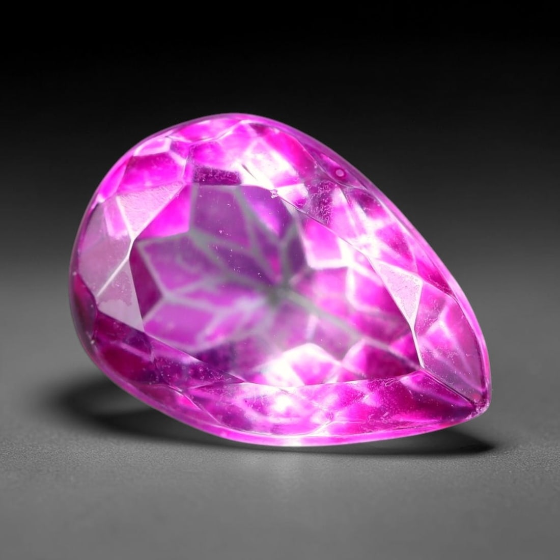 4.36 Carats Natural Brazilian Pink Topaz Pear Faceted Loose Gemstone, 89TH (1 of 1)
