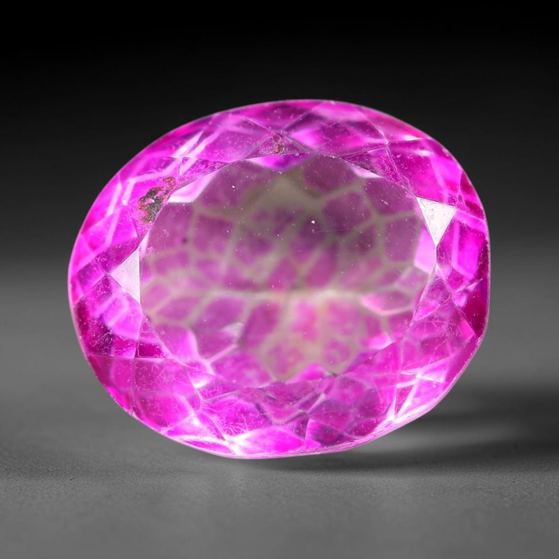 11.16 Carats Natural Brazilian Pink Topaz Oval Faceted Loose Gemstone, 98TM (1 of 1)