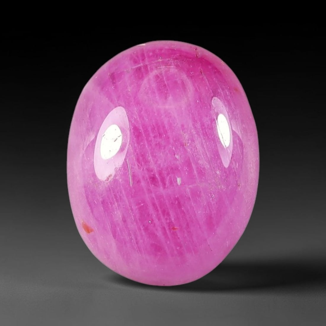 7.77 Carats Natural Mozambique Ruby Cabochon Loose Gemstone, 75TH: This ruby originates from Mozambique natural mineral deposits and receives professional cabochon grinding and polishing treatment to form a smooth glossy exterior surface. Tiny mineral particles and n