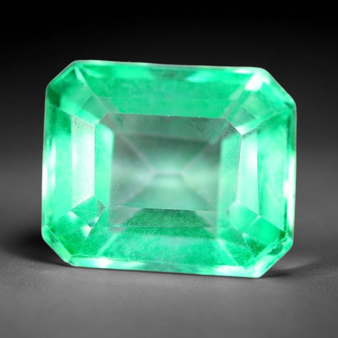 5.53 Carats Natural Brazilian Green Topaz Faceted Loose Gemstone, 2TM: This natural topaz originates from Brazilian mineral formations and undergoes professional faceted lapidary finishing with uniform high-gloss polishing across all outer crystal facets. Natural fine in