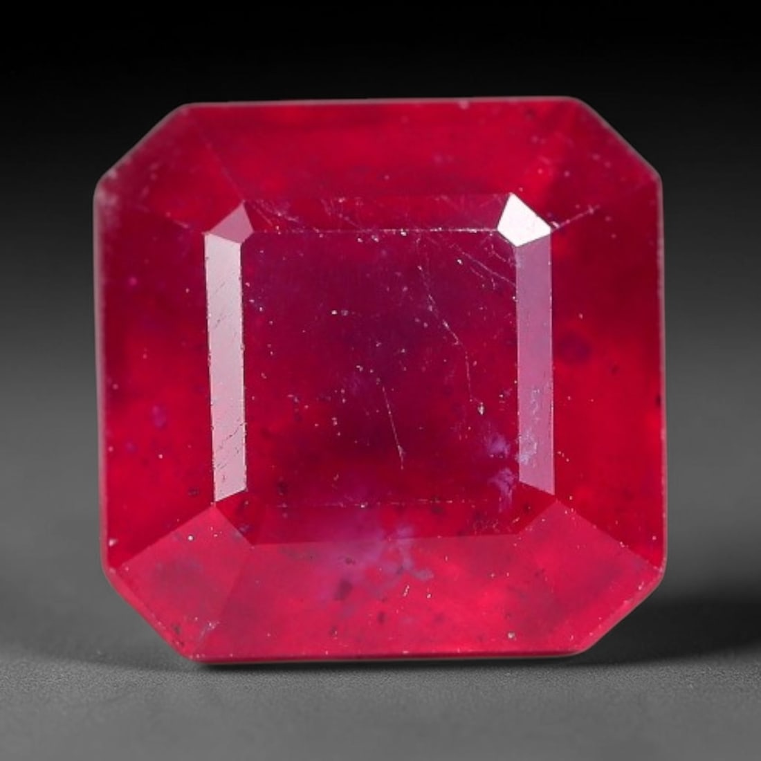 4.05 Carats Natural Madagascar Ruby Square Cushion Cut Loose Gemstone, 17YW (1 of 1)