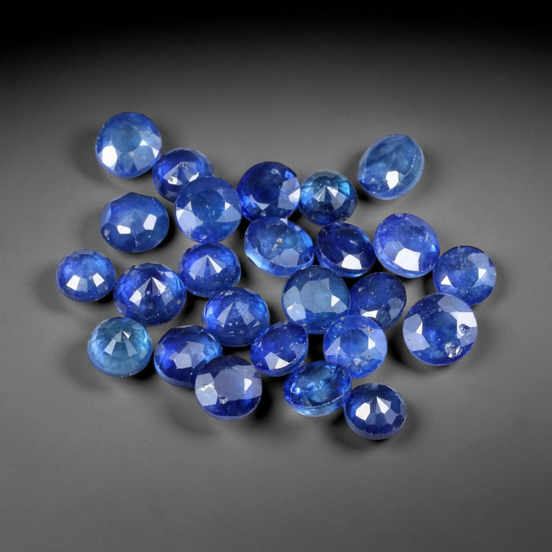 6.02ct Natural Blue Sapphire Round Cut Loose Gemstone 25pcs Parcel, 88YW (1 of 1)