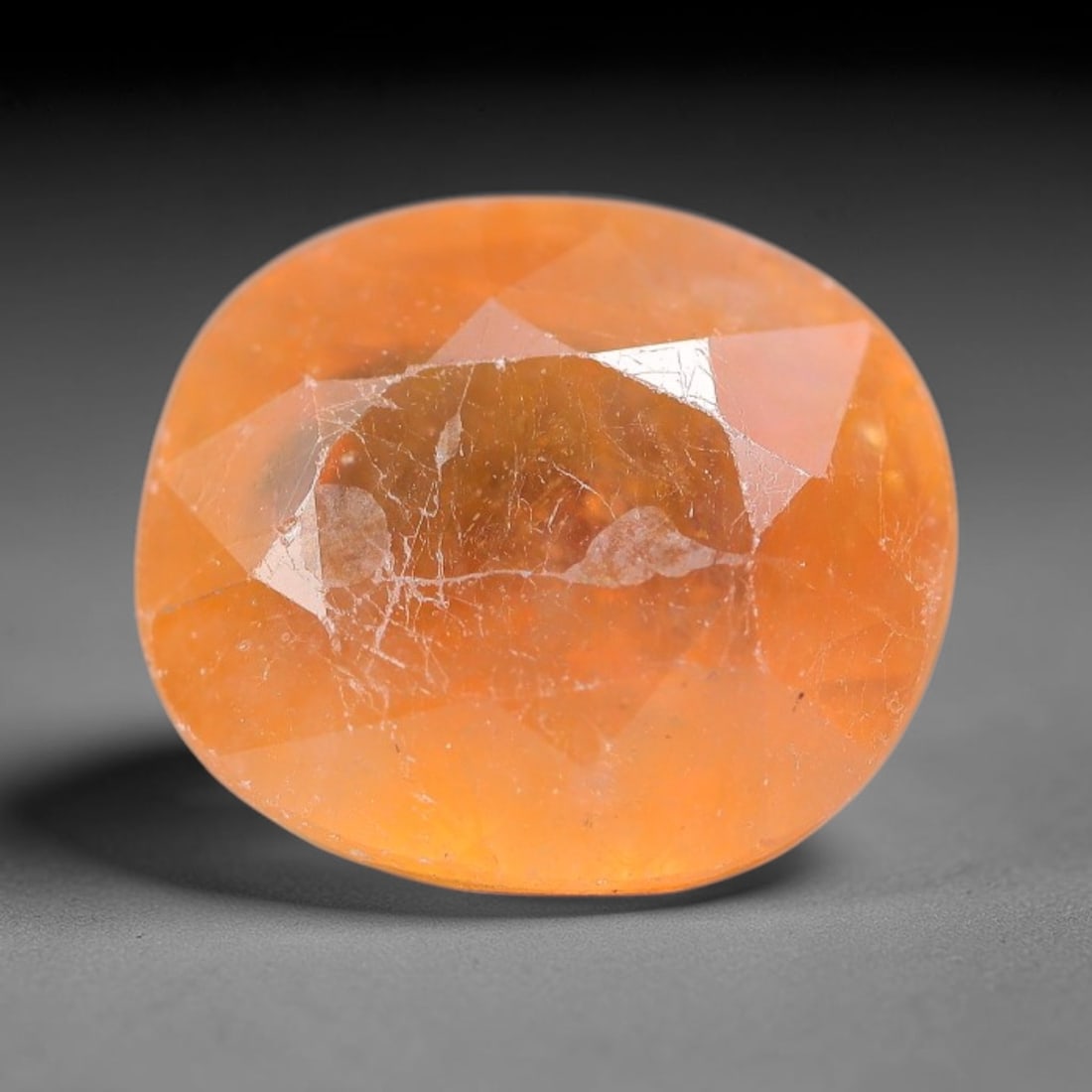 9.26 Carats Yellow Sapphire Oval Faceted Loose Gemstone, 88TM: This classic oval faceted sapphire displays rich saturated yelow color glowing through crisp polished multi-facet cuts, featuring natural fine internal fissures and tiny scattered mineral micro specks