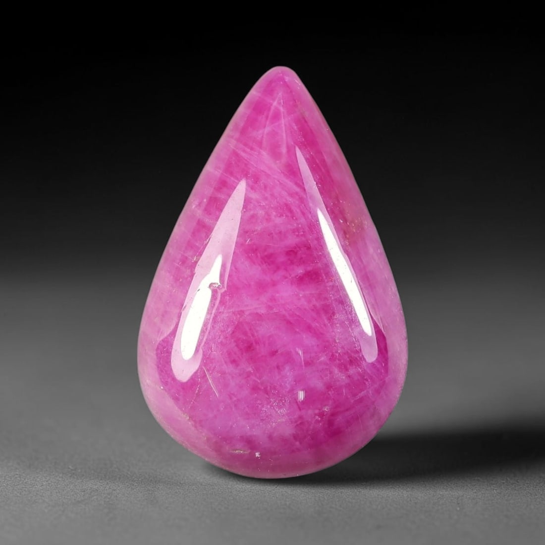 11.77 Carats Natural Mozambique Ruby Cabochon Loose Gemstone, 76TH: This ruby originates from Mozambique natural mineral deposits and receives professional cabochon grinding and polishing treatment to form a smooth glossy exterior surface. Tiny mineral particles and n