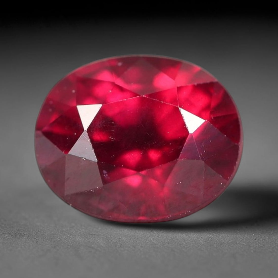 2.48 Carats Natural Deep Burgundy Red Garnet Oval Faceted Loose Gemstone, 67TS: This timeless faceted garnet boasts a luxuriously deep burgundy red tone that glows with vivid crimson fire across its precisely polished reflective facets. Fine natural micro mineral specks are scatt