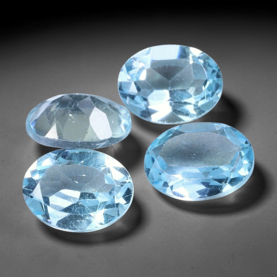 5.84 Carats Natural Brazilian Sky Blue Topaz Oval Faceted Loose Gemstone, 48TS (1 of 1)