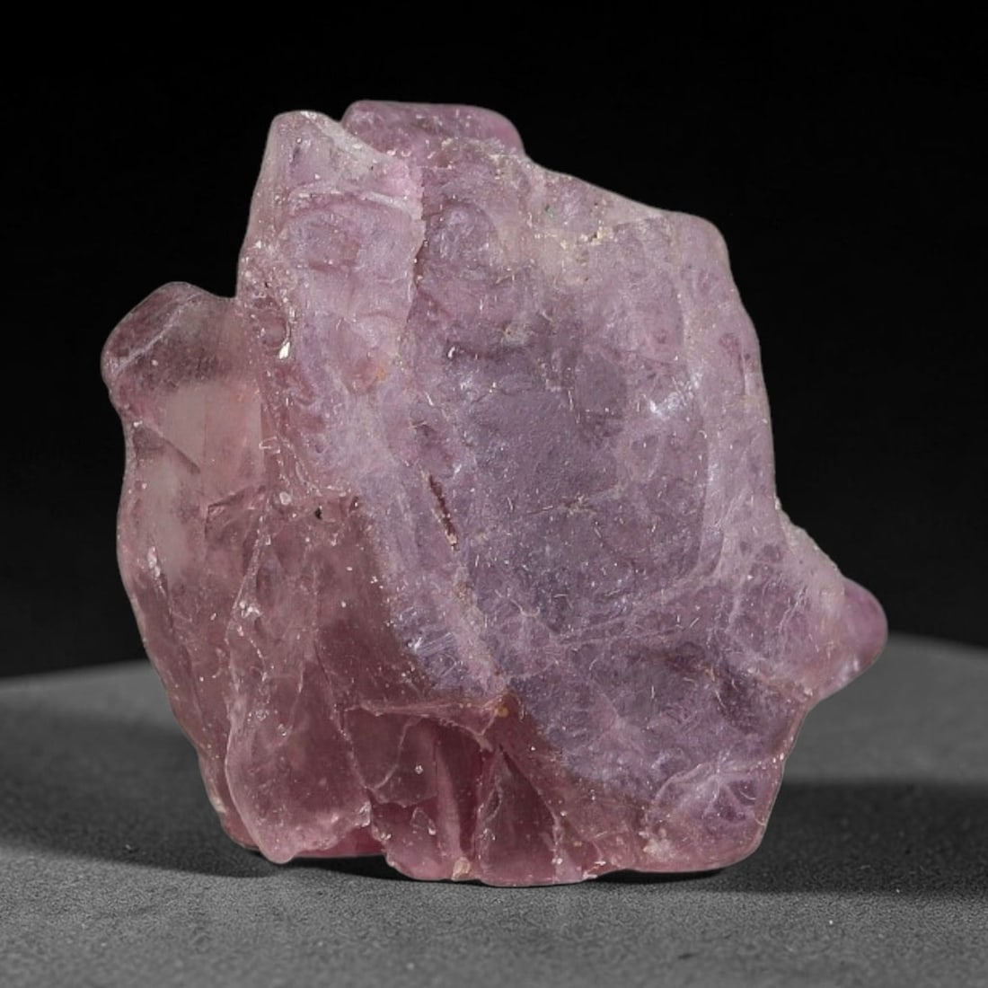 41.19ct Natural Pink Spinel Rough Gemstone, Raw Spinel Crystal, 6TV: Natural pink spinel rough crystal weighing 41.19 carats, measuring 19.3x16.9x15.3mm. Unpolished raw specimen with soft translucent pink hues, natural crystalline fractures and surface details. Retains