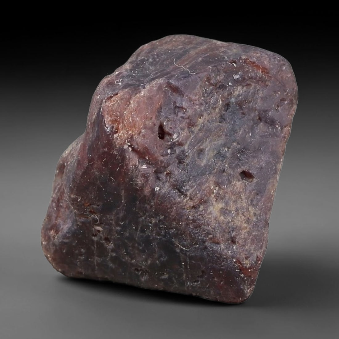 39.34ct Natural Dark Red Spinel Rough Gemstone, Raw Spinel Crystal, 16TV: Natural dark red spinel rough crystal weighing 39.34 carats, measuring 22.1x19.8x15.5mm. Unpolished raw specimen with deep reddish-brown hues, natural rugged surface texture, small cavities and fine m