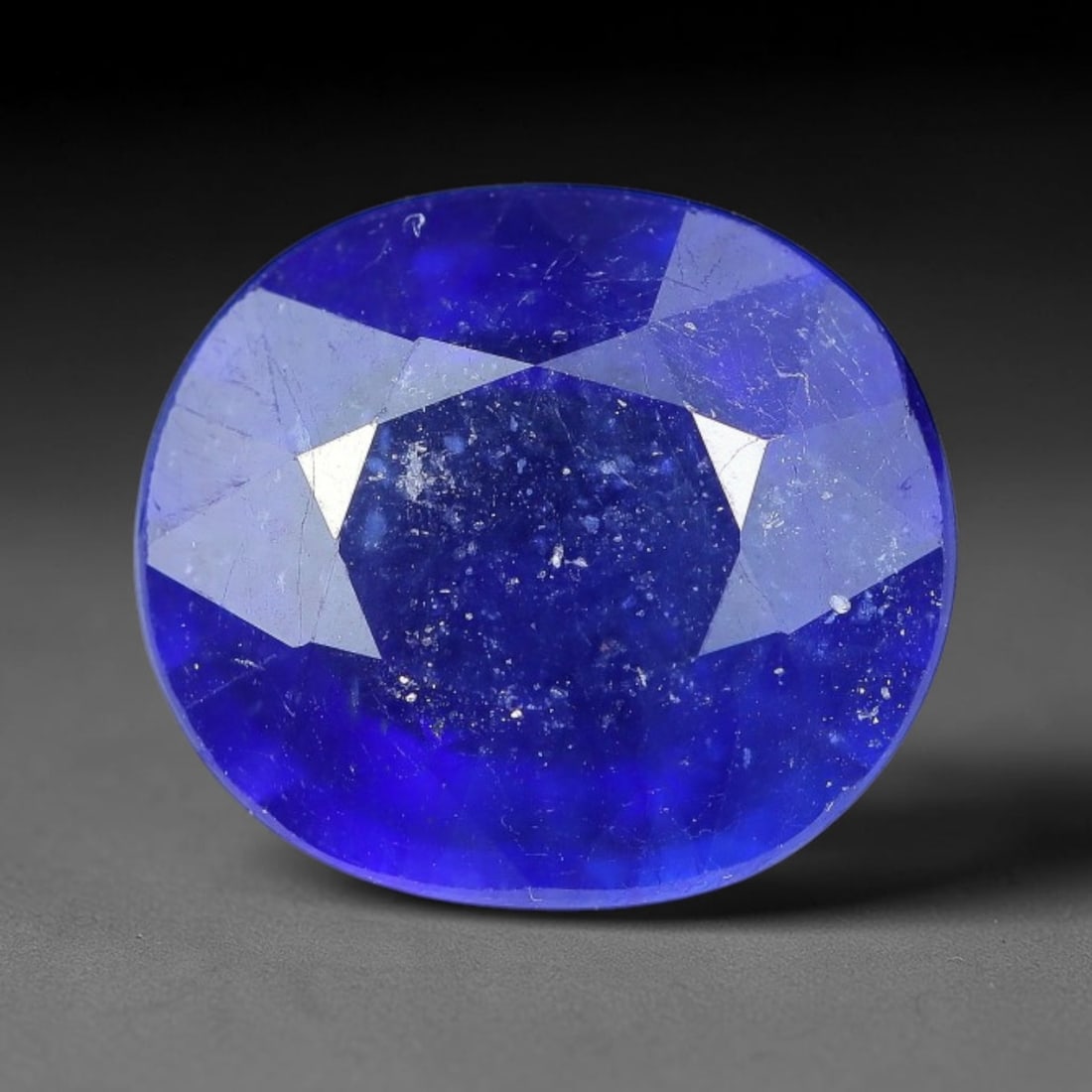 6.18 Carats Royal Blue Sapphire Oval Cut Loose Gemstone, 79TY (1 of 1)