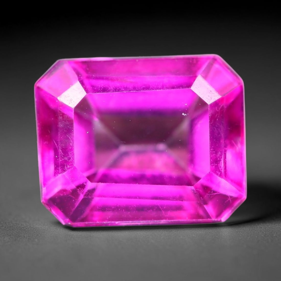 7.46 Carats Natural Brazilian Pink Topaz Faceted Loose Gemstone, 91SA: This specimen is composed of natural topaz sourced from Brazilian mineral deposits, processed via professional faceted lapidary techniques with consistent glossy polishing applied to the entire crysta