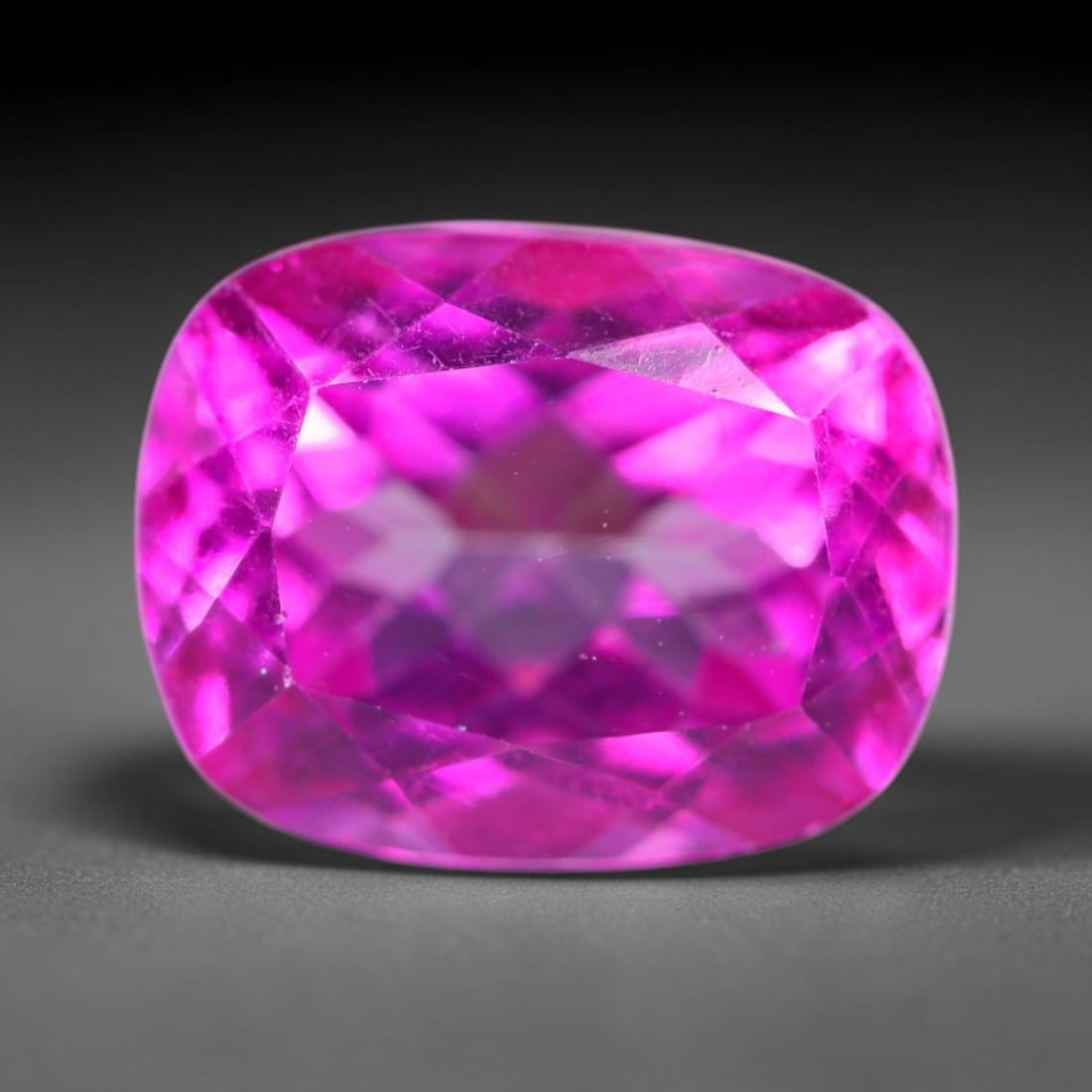 7.58 Carats Natural Brazilian Pink Topaz Octagon Faceted Loose Gemstone, 89SA: This specimen is composed of natural topaz sourced from Brazilian mineral deposits, processed via professional faceted lapidary techniques with consistent glossy polishing applied to the entire crysta