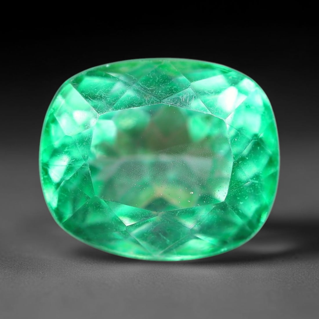 6.30 Carats Natural Brazilian Green Topaz Faceted Loose Gemstone, 75SA: This natural topaz originates from Brazilian mineral formations and undergoes professional faceted lapidary finishing with uniform high-gloss polishing across all outer crystal facets. Natural fine in