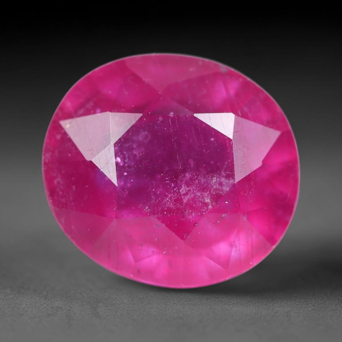 9.04 Carats Natural Mozambique Ruby Oval Faceted Loose Gemstone, 8SA (1 of 1)