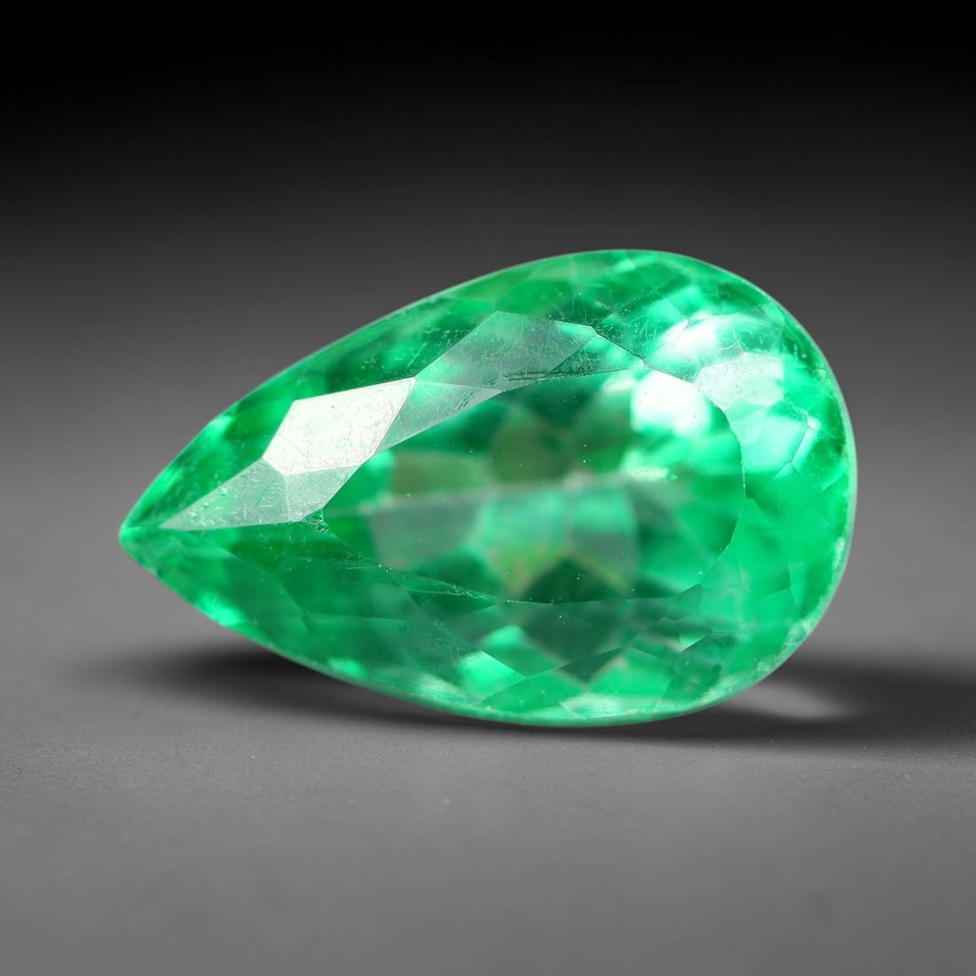 7.24 Carats Natural Brazilian Green Topaz Faceted Loose Gemstone, 82SA: This natural topaz originates from Brazilian mineral formations and undergoes professional faceted lapidary finishing with uniform high-gloss polishing across all outer crystal facets. Natural fine in