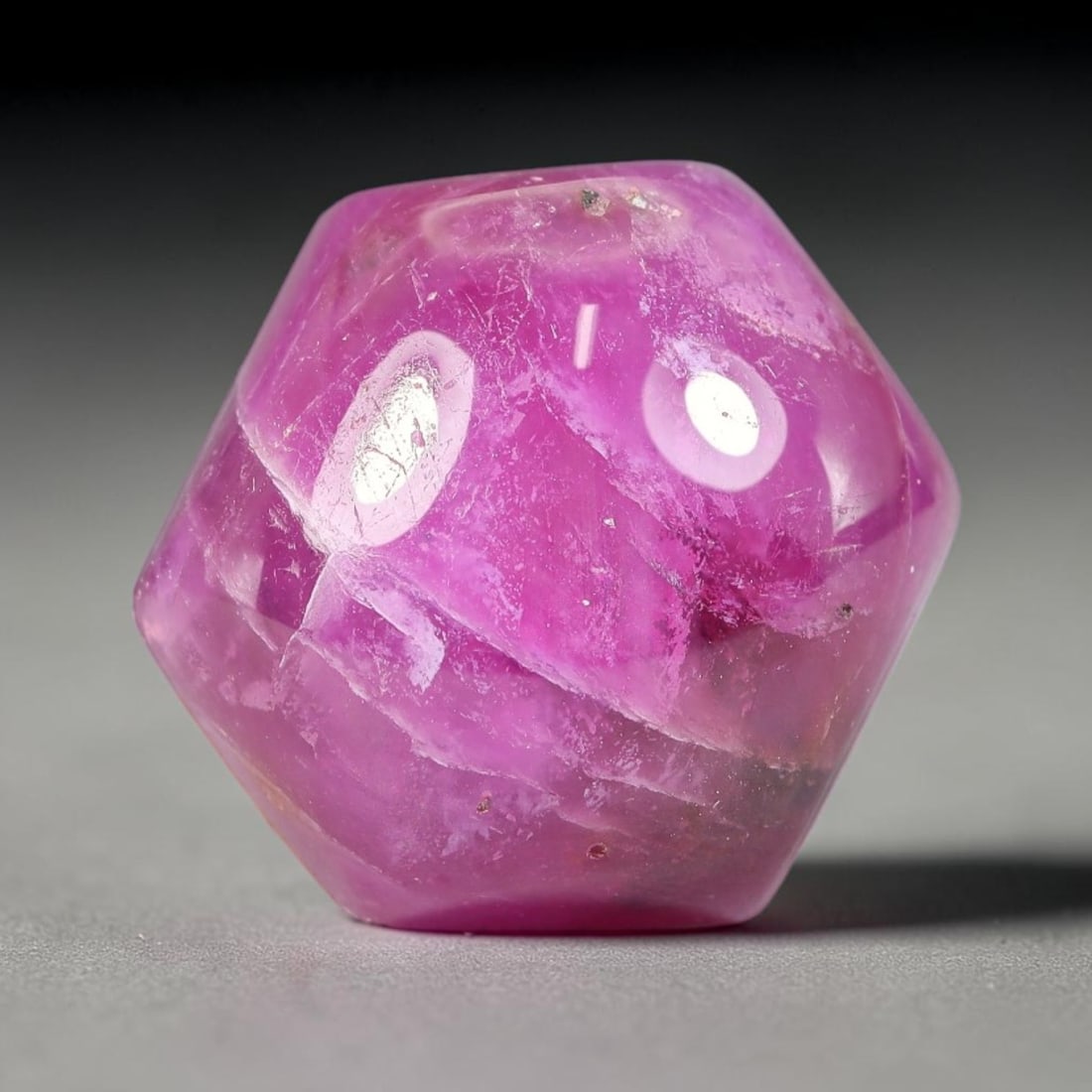 21.38Carats Natural Mozambique Ruby Cabochon Loose Gemstone, 50SA: This ruby originates from Mozambique natural mineral deposits and receives professional cabochon grinding and polishing treatment to form a smooth glossy exterior surface. Tiny mineral particles and n