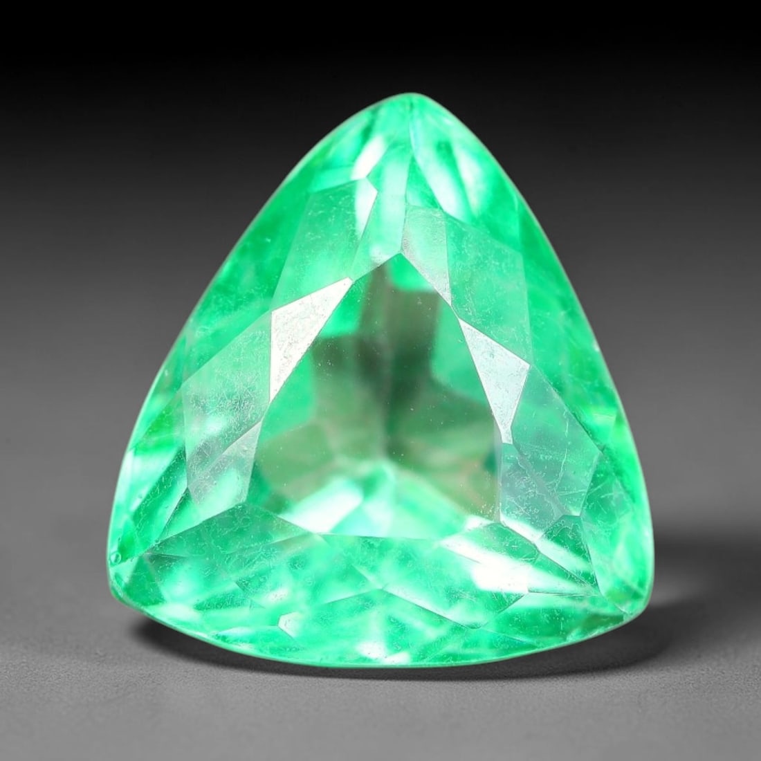 9.36 Carats Natural Brazilian Green Topaz Faceted Loose Gemstone, 97TM: This natural topaz originates from Brazilian mineral formations and undergoes professional faceted lapidary finishing with uniform high-gloss polishing across all outer crystal facets. Natural fine in