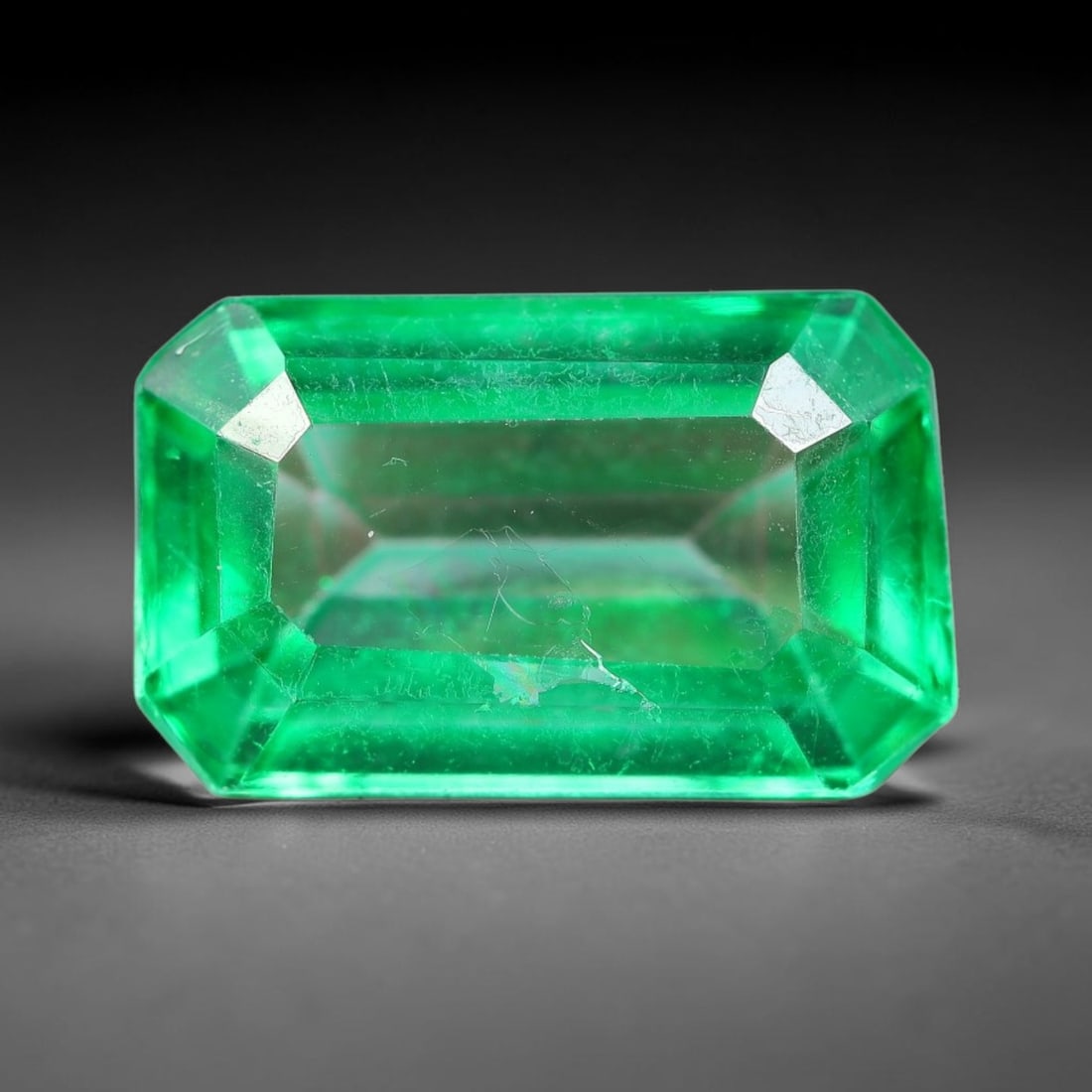 5.02 Carats Natural Brazilian Green Topaz Faceted Loose Gemstone, 73SA: This natural topaz originates from Brazilian mineral formations and undergoes professional faceted lapidary finishing with uniform high-gloss polishing across all outer crystal facets. Natural fine in
