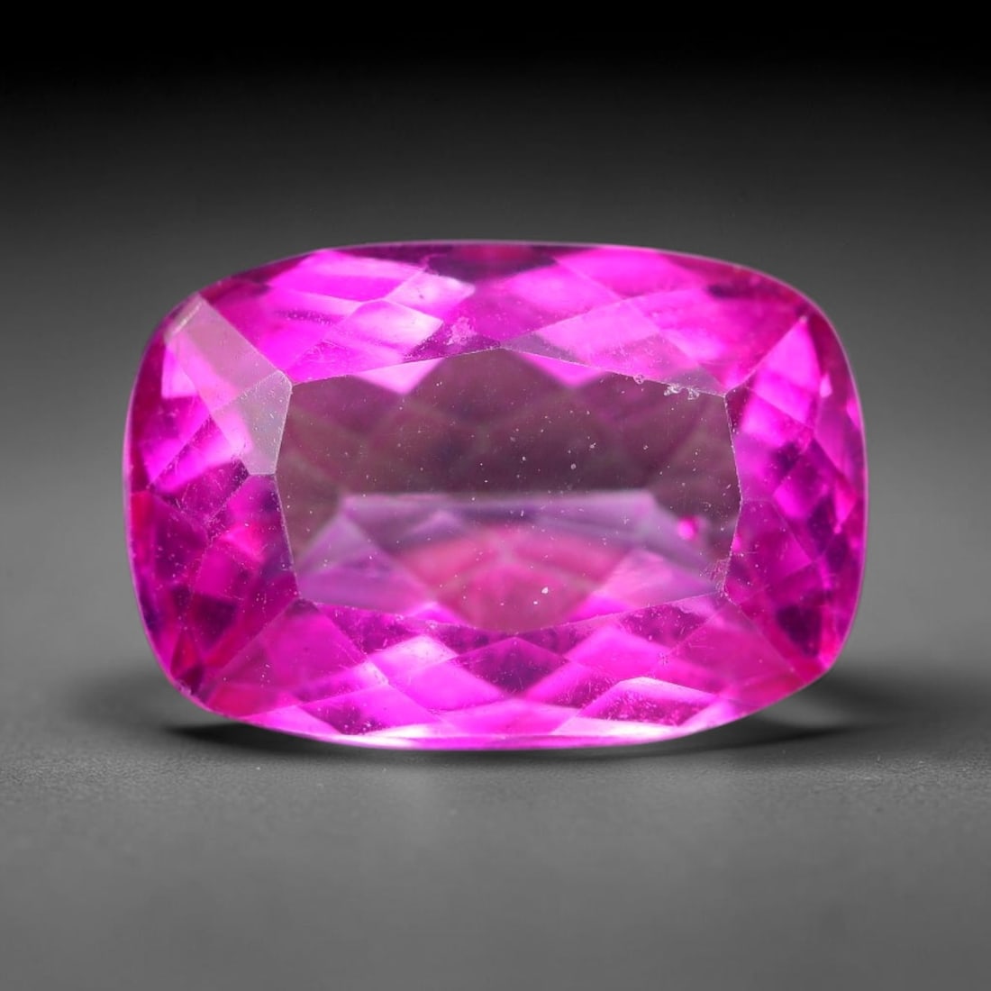 5.09 Carats Natural Brazilian Pink Topaz Octagon Faceted Loose Gemstone, 96SA: This specimen is composed of natural topaz sourced from Brazilian mineral deposits, processed via professional faceted lapidary techniques with consistent glossy polishing applied to the entire crysta