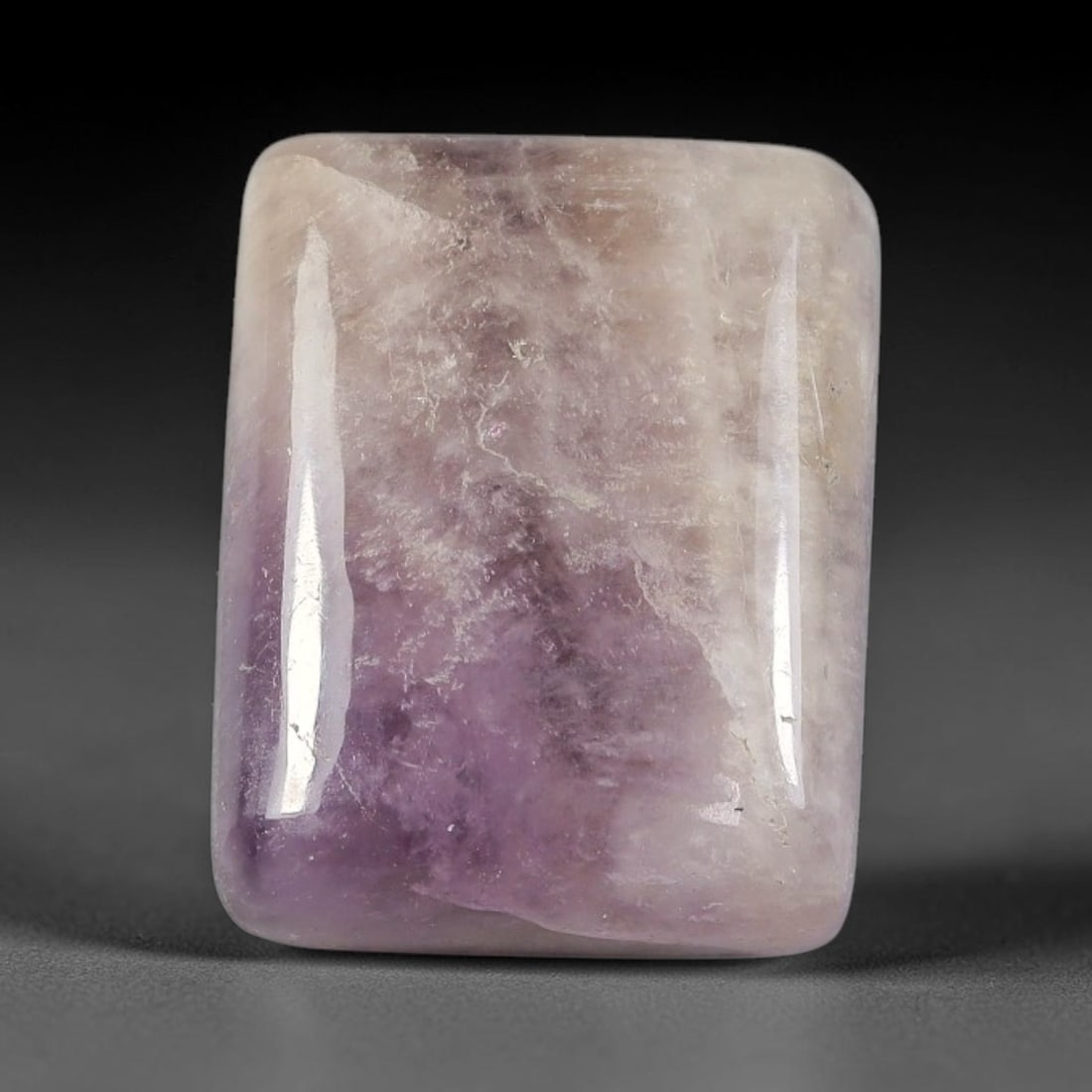 18.12ct Natural Spinel Rectangle Cabochon Loose Gemstone, 96TY: Natural spinel rectangle cabochon loose gemstone, measuring 16.9x13.5x7.3mm. Smooth polished cabochon surface with soft lavender colour variation. Perfect for custom pendant, ring and jewellery creati