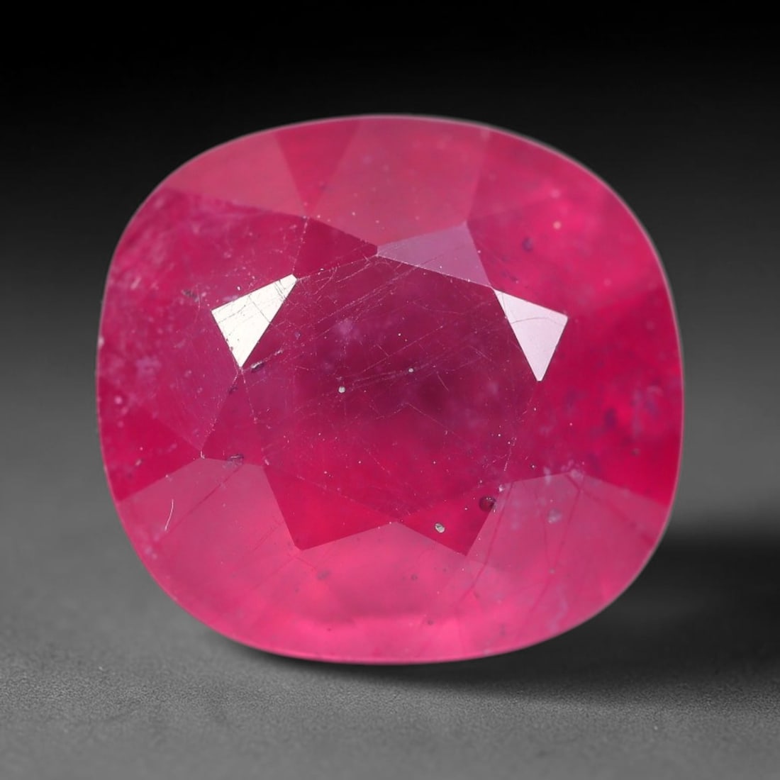 9.39 Carats Natural Mozambique Ruby Oval Faceted Loose Gemstone, 26SA (1 of 1)
