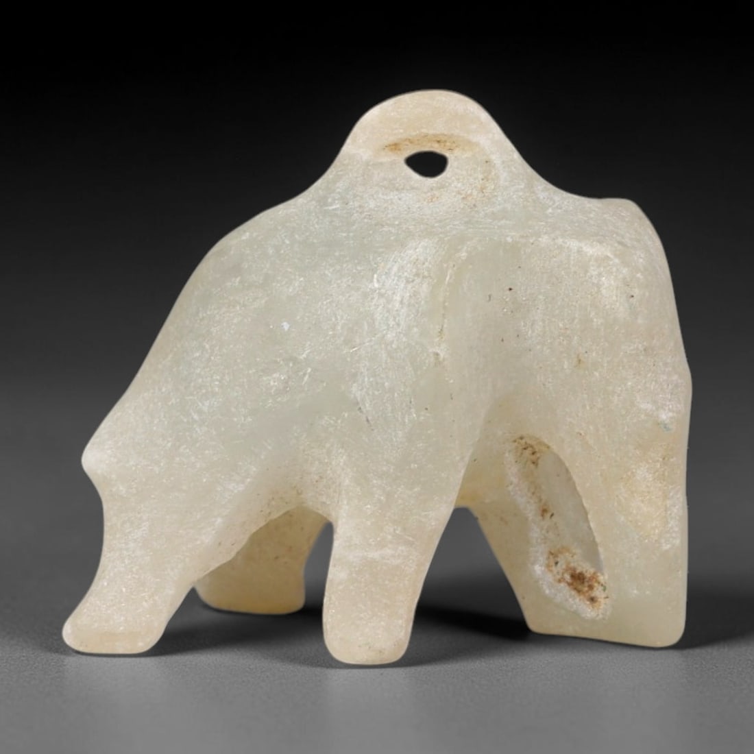 Natural Burmese Type A Jadeite Jade Hand Carved Pendant, 19TS: Artisan hand-carved untreated Burmese Type A jadeite jade pendant measuring 22.1x18.4 mm. Carefully sculpted with detailed relief craftsmanship and finished with a smooth glossy polish. Authentic Type