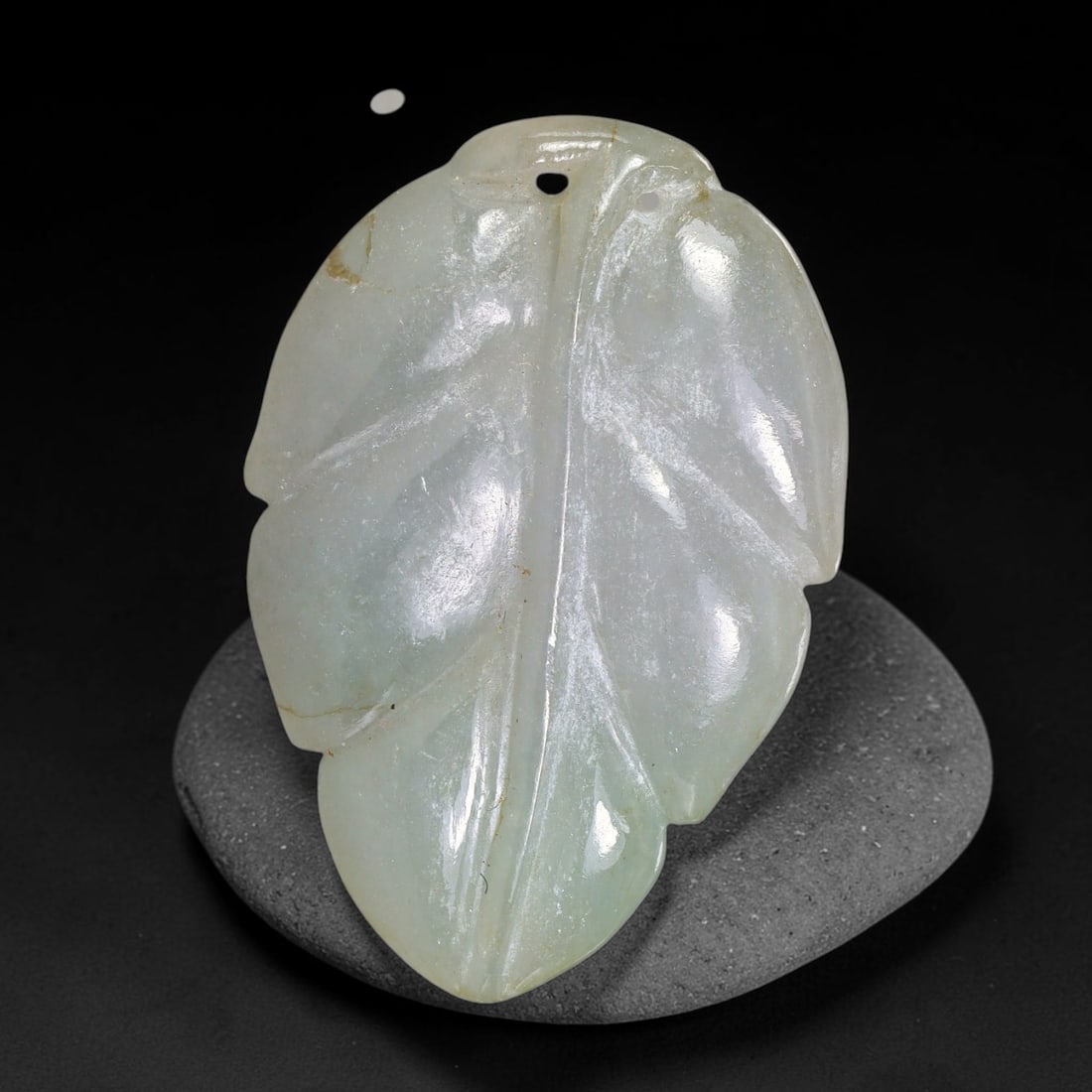 Natural Burmese Type A Jadeite Jade Hand Carved Pendant, 27TS: Artisan hand-carved untreated Burmese Type A jadeite jade pendant measuring 38.4x25.7 mm. Carefully sculpted with detailed relief craftsmanship and finished with a smooth glossy polish. Authentic Type
