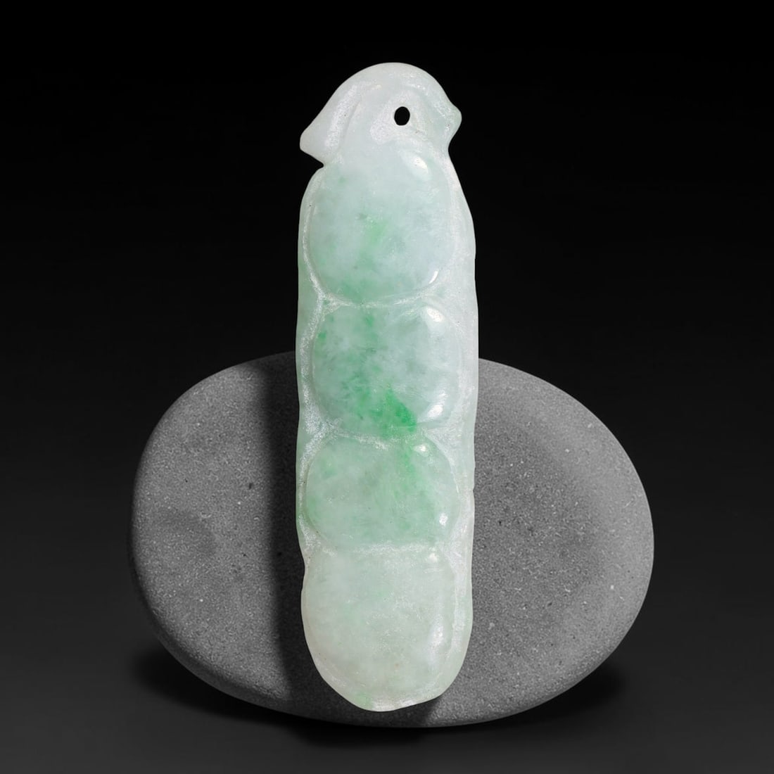 Natural Burmese Type A Jadeite Jade Hand Carved Pendant, 28TS: Artisan hand-carved untreated Burmese Type A jadeite jade pendant measuring 51.8x14.3mm. Carefully sculpted with detailed relief craftsmanship and finished with a smooth glossy polish. Authentic Type 