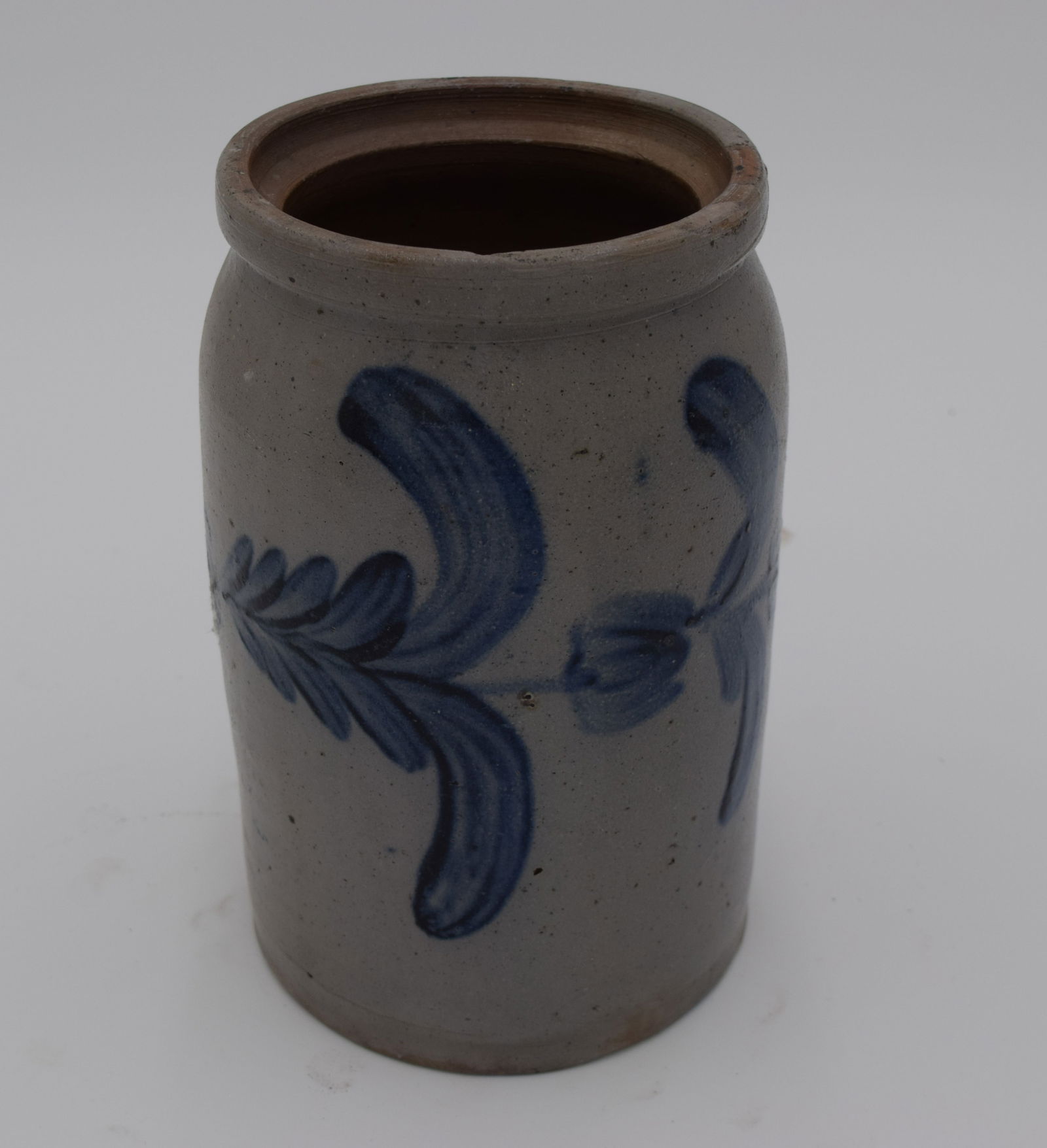 Blue Stoneware Crock (1 of 4)