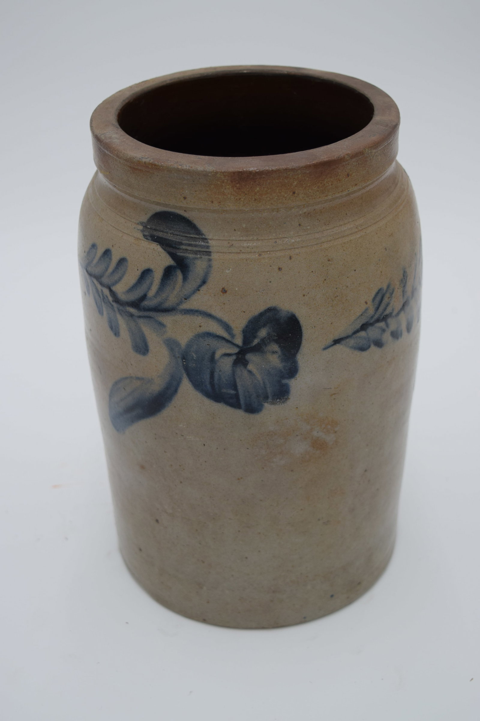 Blue Stoneware Crock (1 of 4)