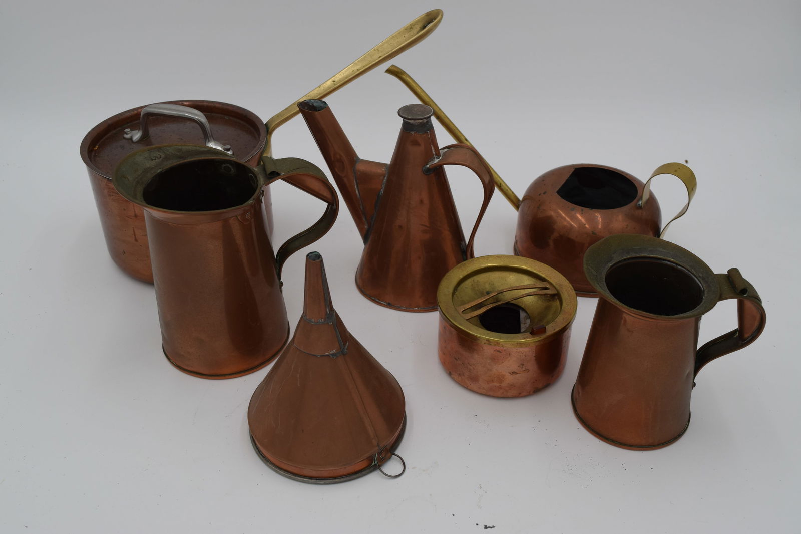 Copper Pot & Kettle Items Including ALL CLAD Covered Pot (7 pc) (1 of 4)
