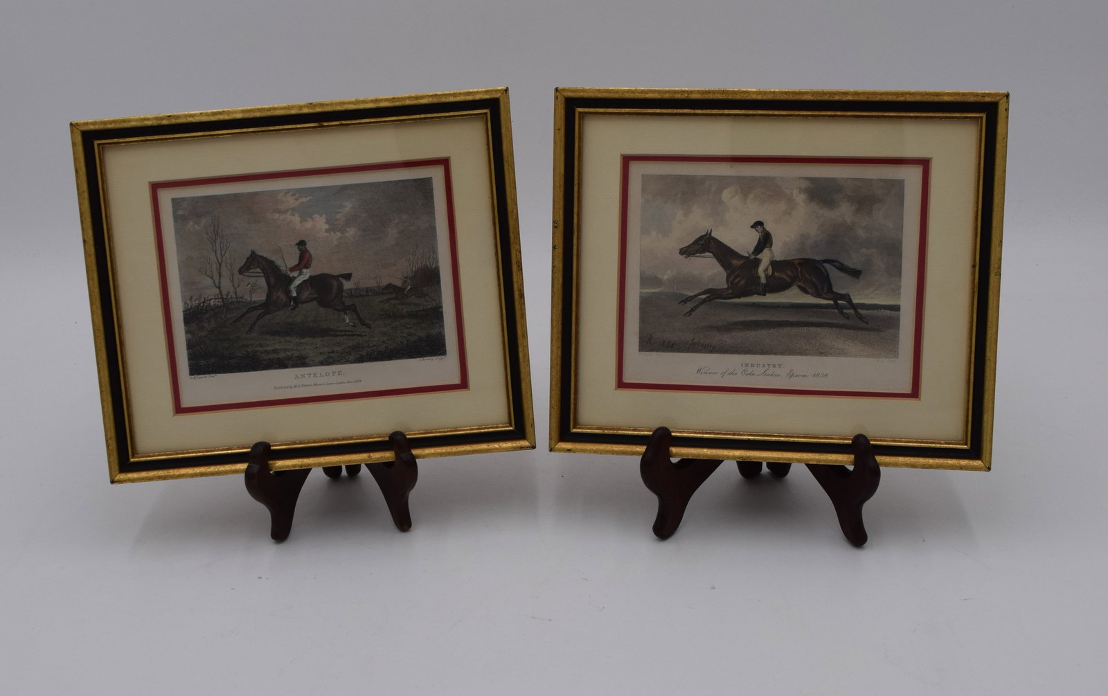 Pair of Small Vintage Framed Race Horse Engravings (1 of 6)