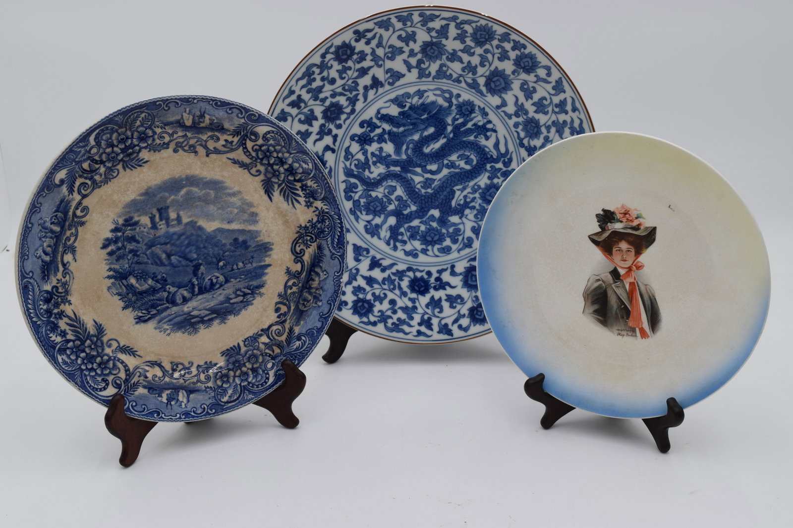 3 Antique English & Chinese Decorative Plates (1 of 13)