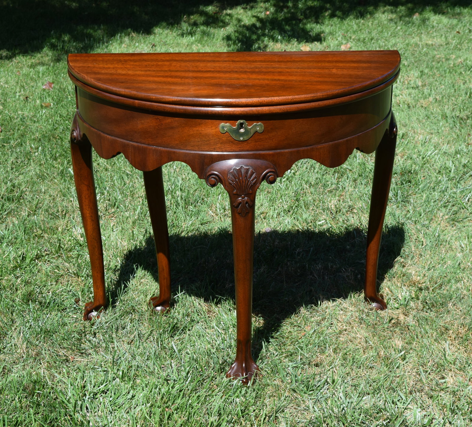 Kittinger CW-156 Claw Foot Mahogany Games Table (1 of 9)