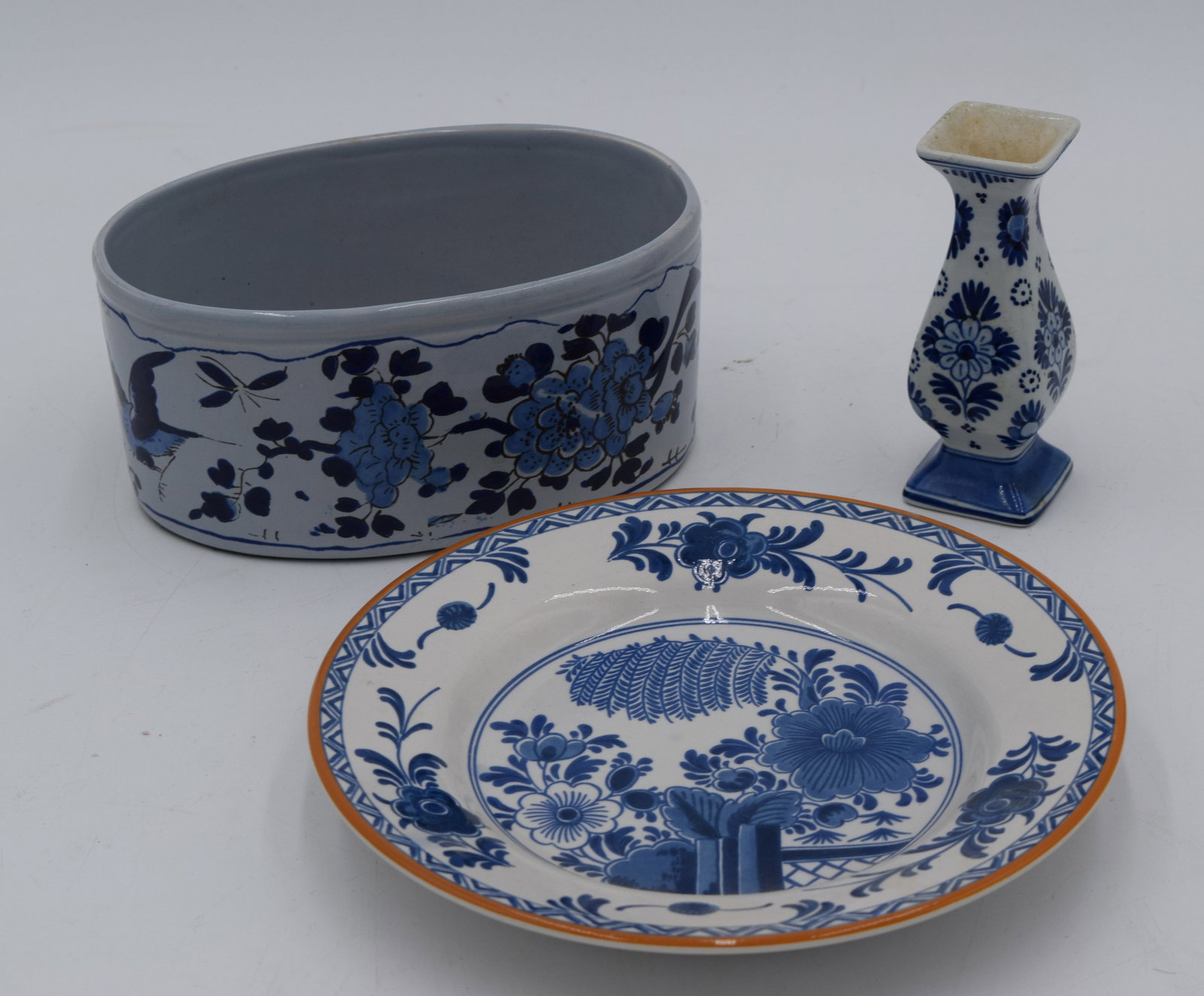 3 Piece Royal Delft Blue & White Ceramic Items (1 of 8)