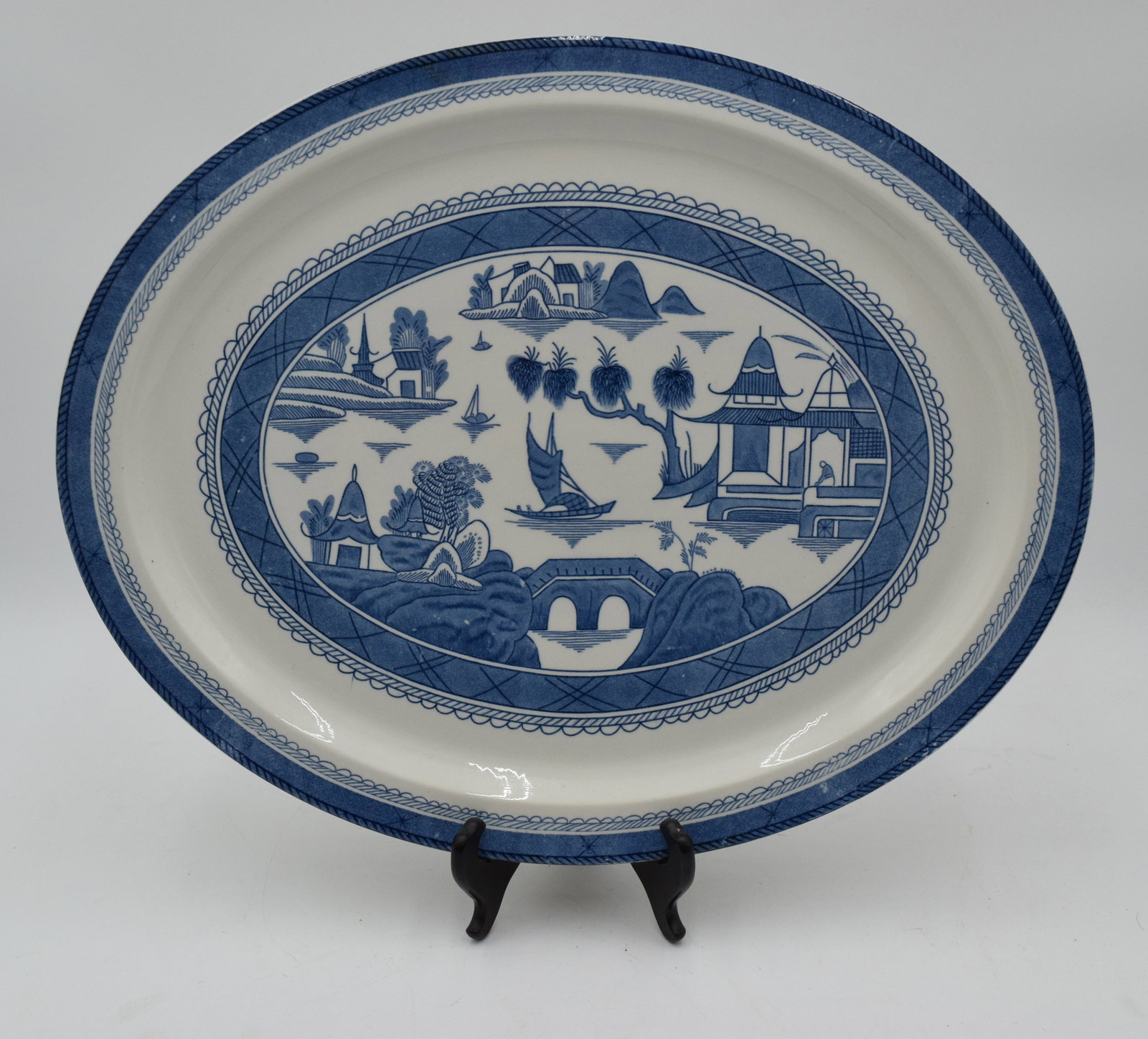 Canton Wood & Sons Woodsware Porcelain Chinese Platter (1 of 5)