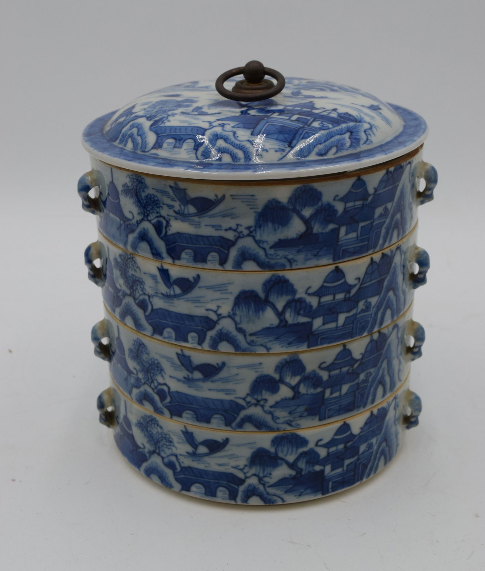 Rare Early Canton Stacking Sweetmeat Stacks (1 of 7)