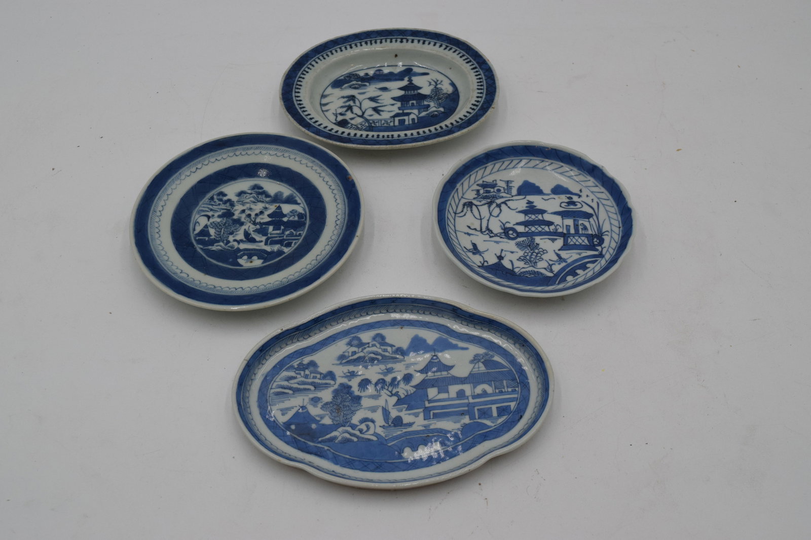 Early Canton Chinese Serving Dishes (4 pc) (1 of 4)