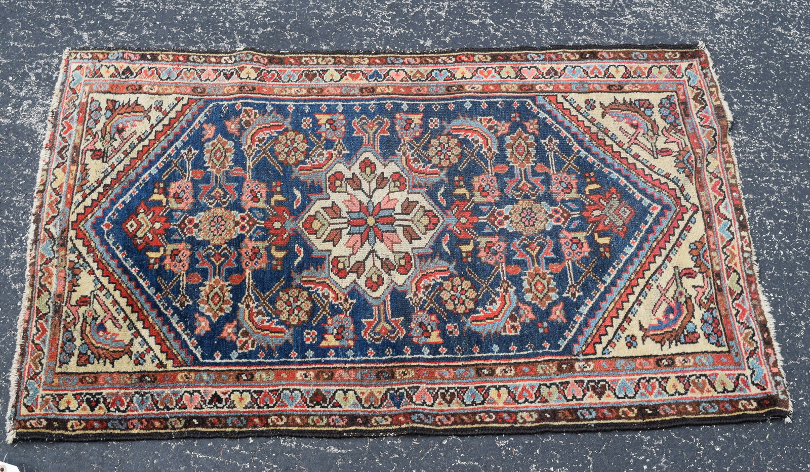 Hand Woven Fine Quality Persian Heriz Carpet Rug (1 of 6)