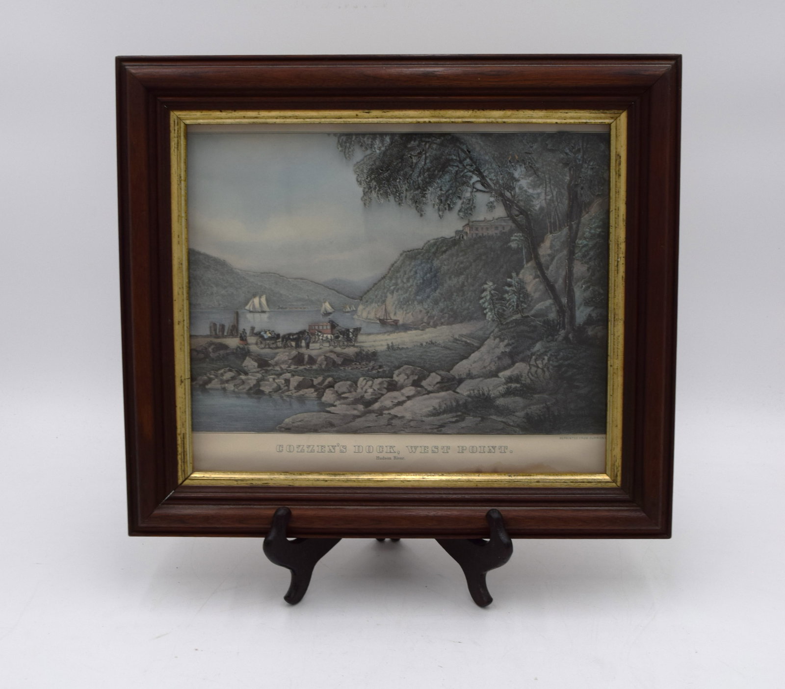 Framed 3D Artwork Hudson River Scene Reprint (1 of 8)