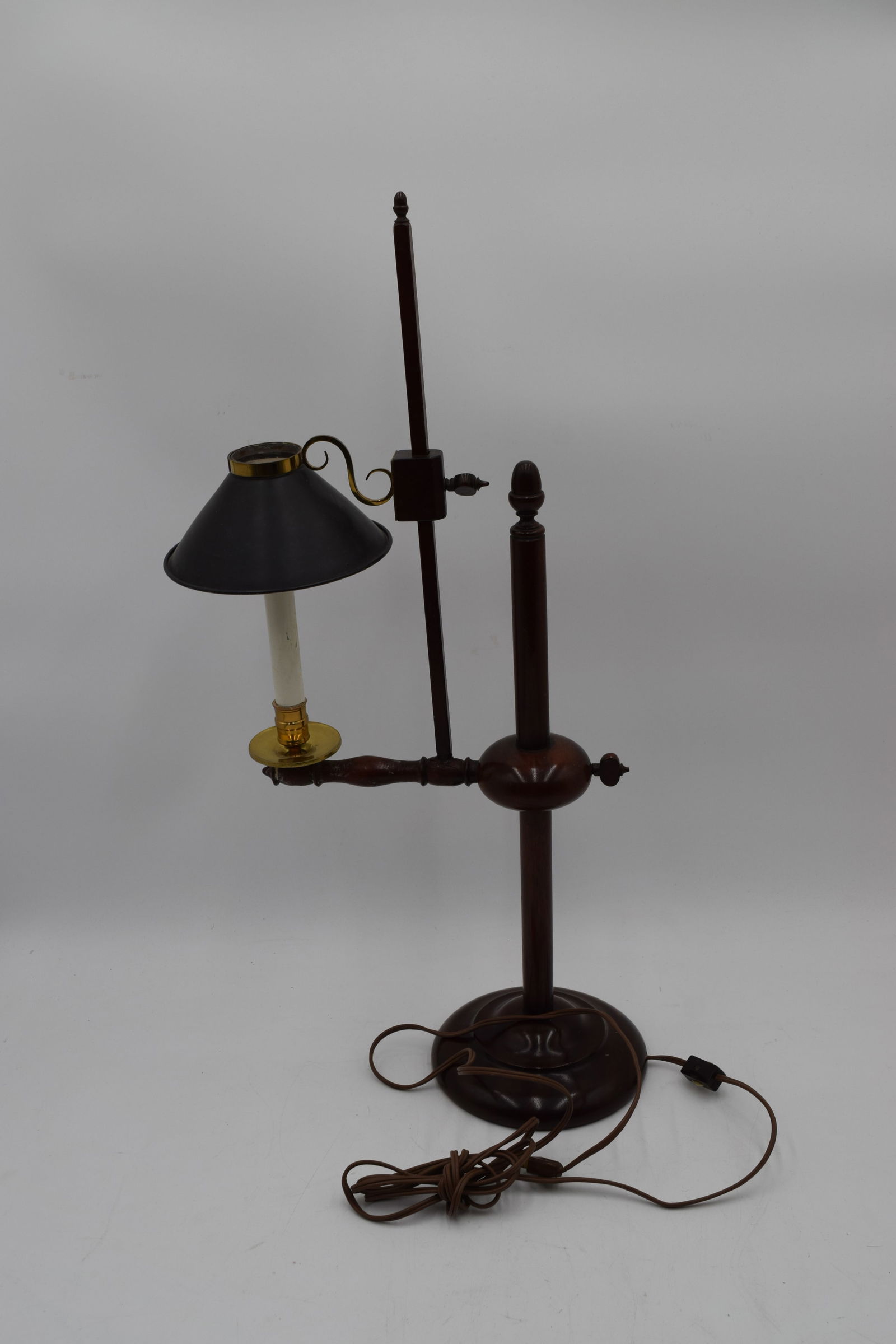 Knob Creek Electric Candle Desk Lamp with Tole Shade (1 of 11)