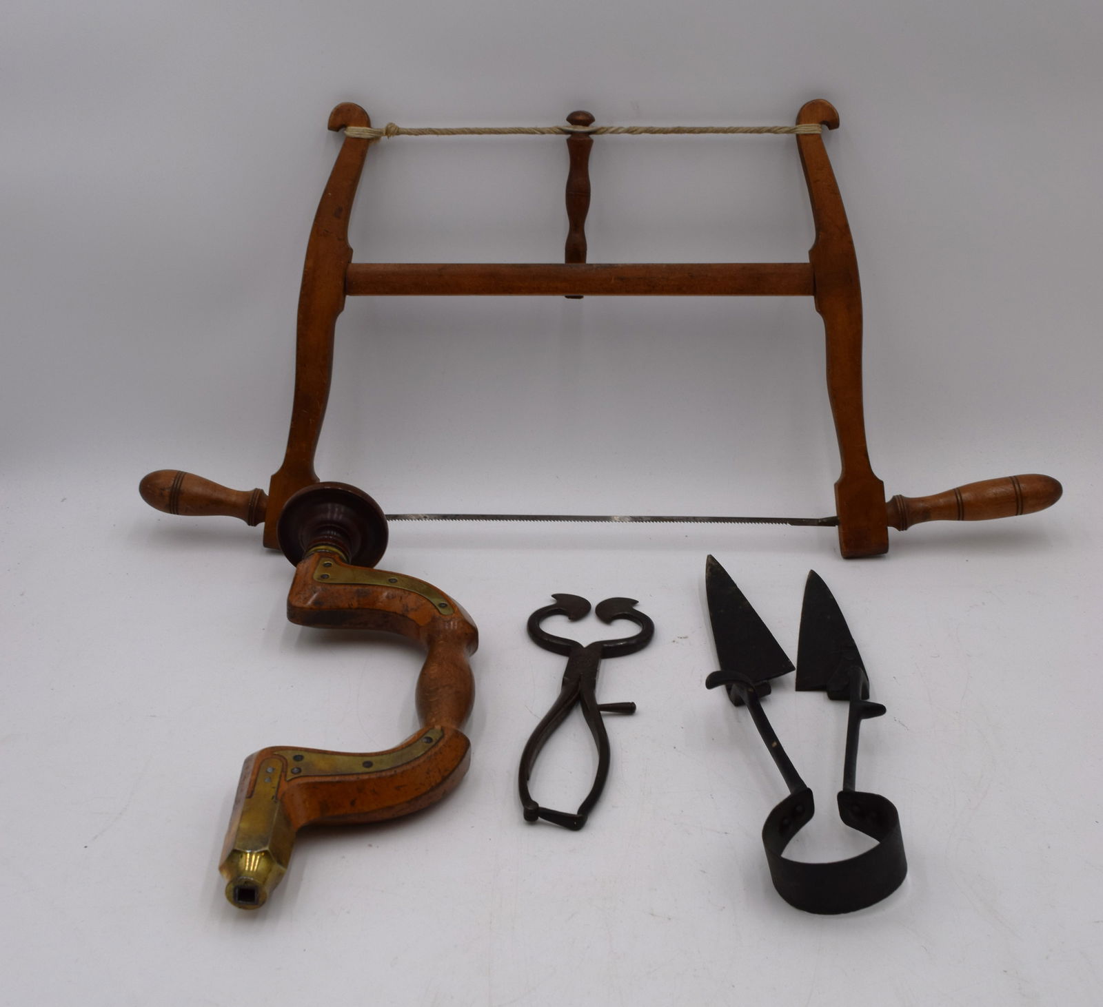 Set of 4 Antique Carpenter Gardner Farm Tools (1 of 9)