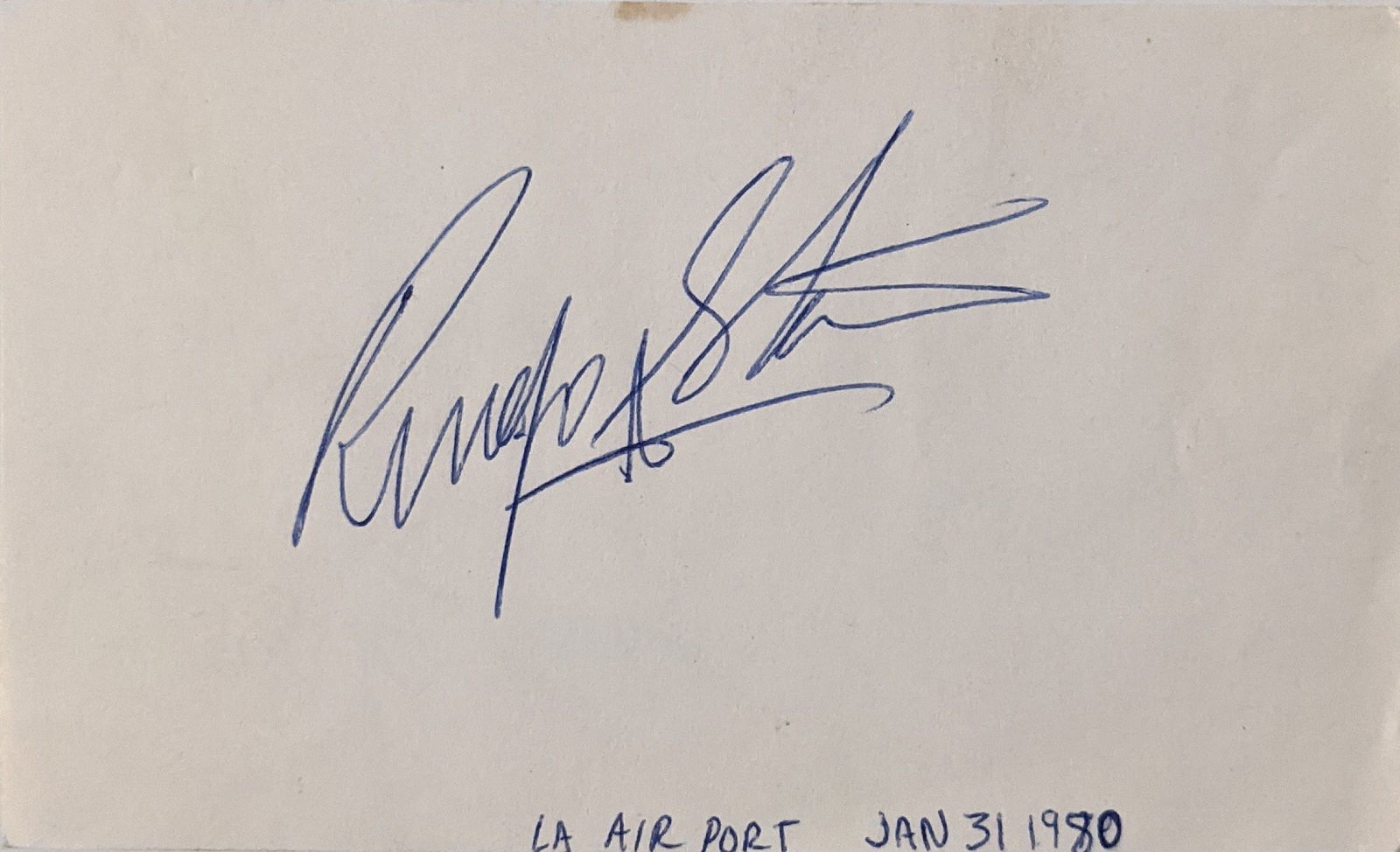Ringo Starr Signature Cut. GFA Authenticated: Ringo Starr Signature Cut. 3x5 inches. GFA Authenticated