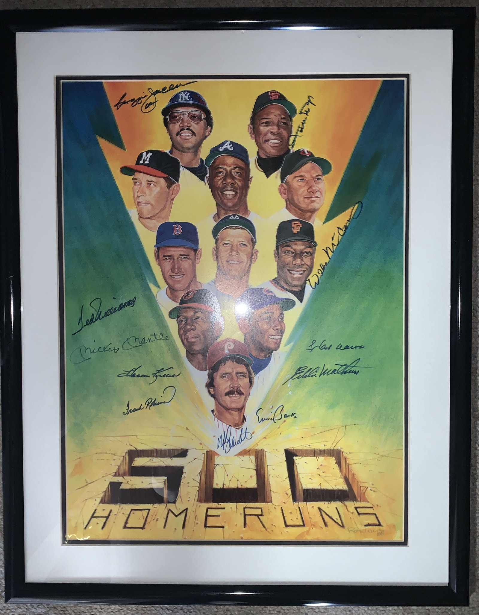 500 Home Run Club litho by Ron Lewis (1 of 1)