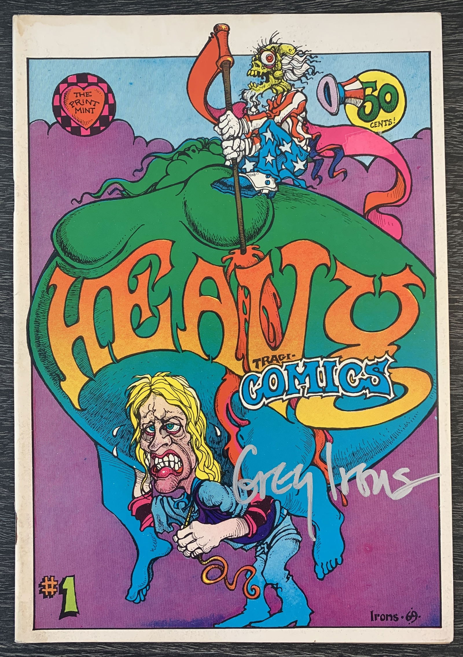 The Aug Greg Irons signed comic book (1 of 1)