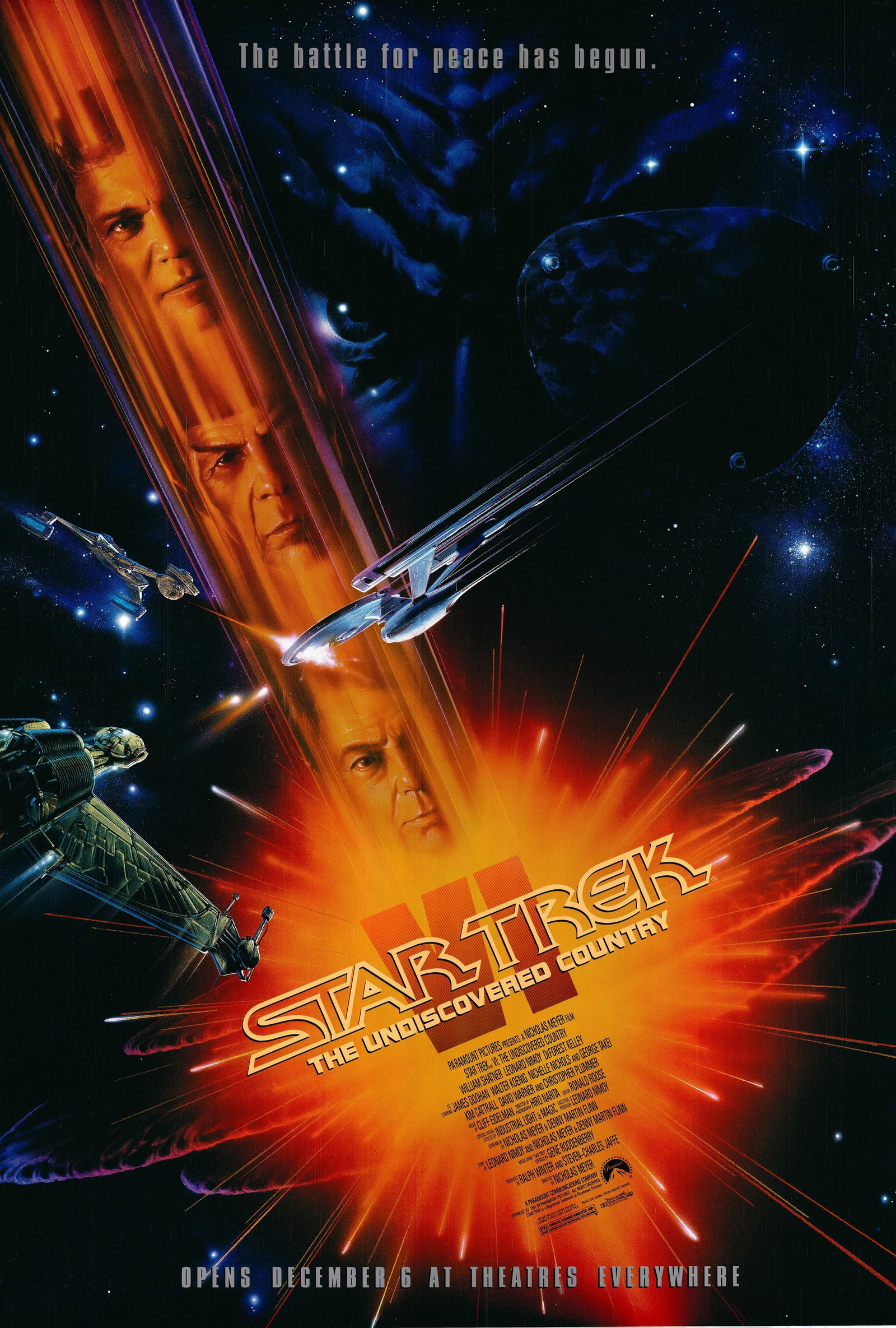 Star Trek VI: The Undiscovered Country 1991 original one sheet poster (1 of 1)