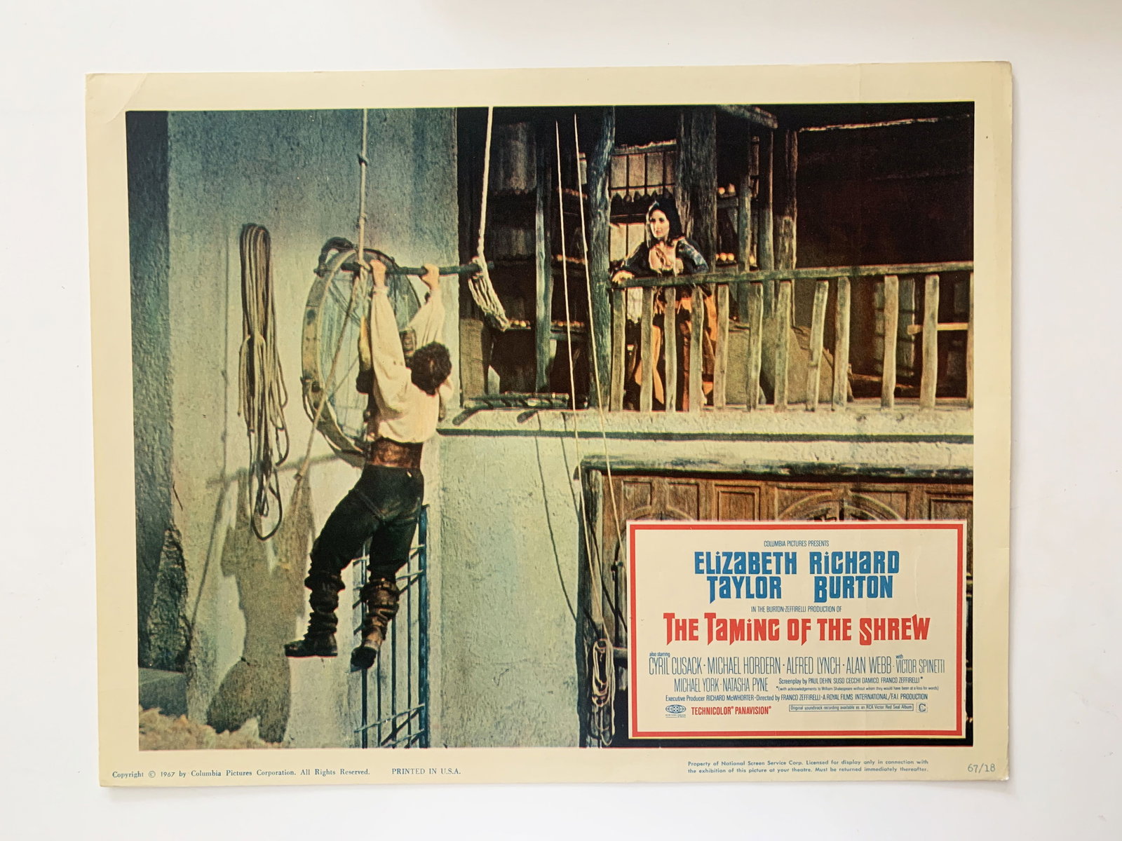 The Taming of the Shrew original 1967 vintage lobby card (1 of 1)