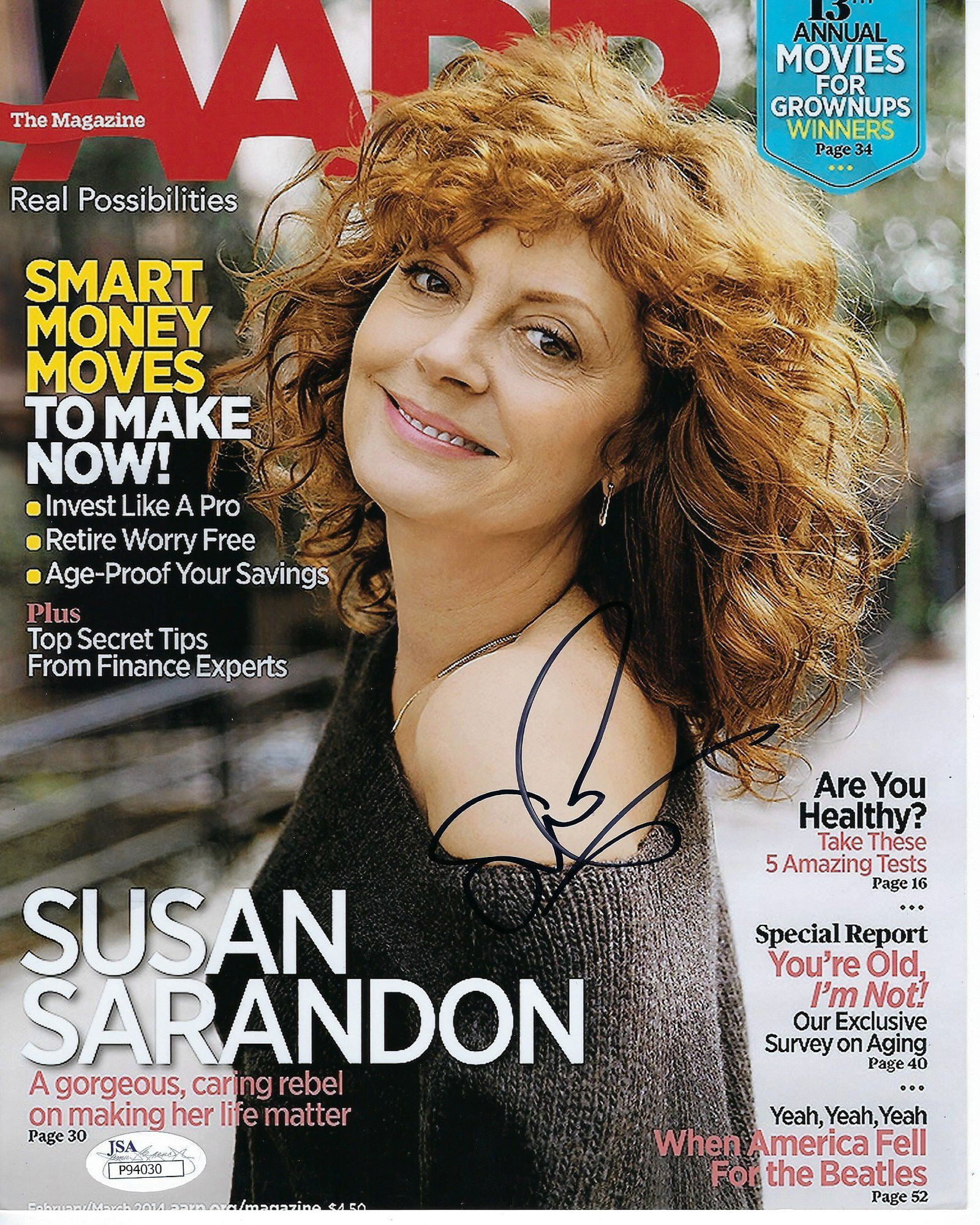 Thelma and Louise Susan Sarandon Signed Photo (JSA Certified): Susan Sarandon Signed Photo. 8x10 inches (JSA Certified)